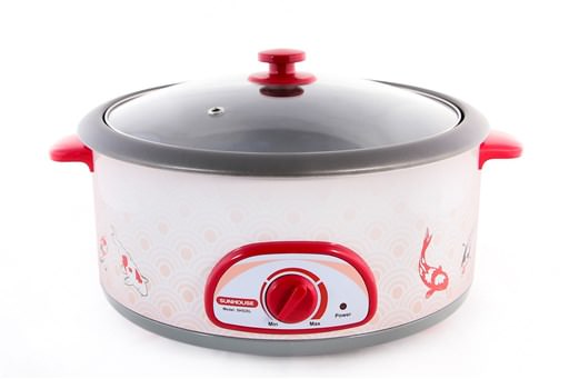 Nồi Lẩu điện đa năng 4L sunhouse SH525L, Nồi lẩu đa năng công suất 1600W, lòng nồi chống dính có thể tháo rời, Bảo hành chính hãng 12 tháng Bếp Sunhouse