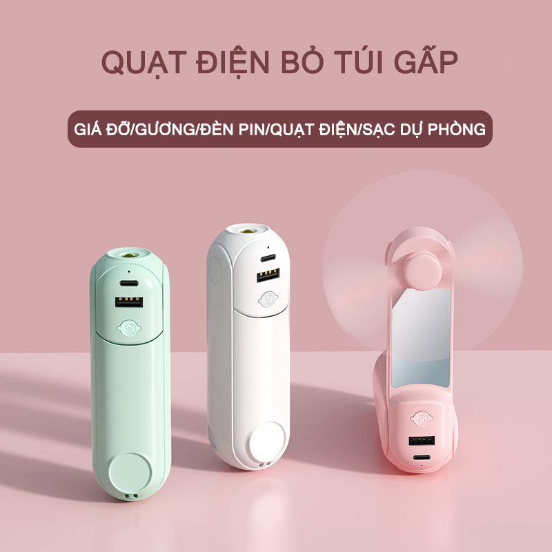  Quạt cầm tay mini Quạt đèn mini Quạt điện cầm tay 