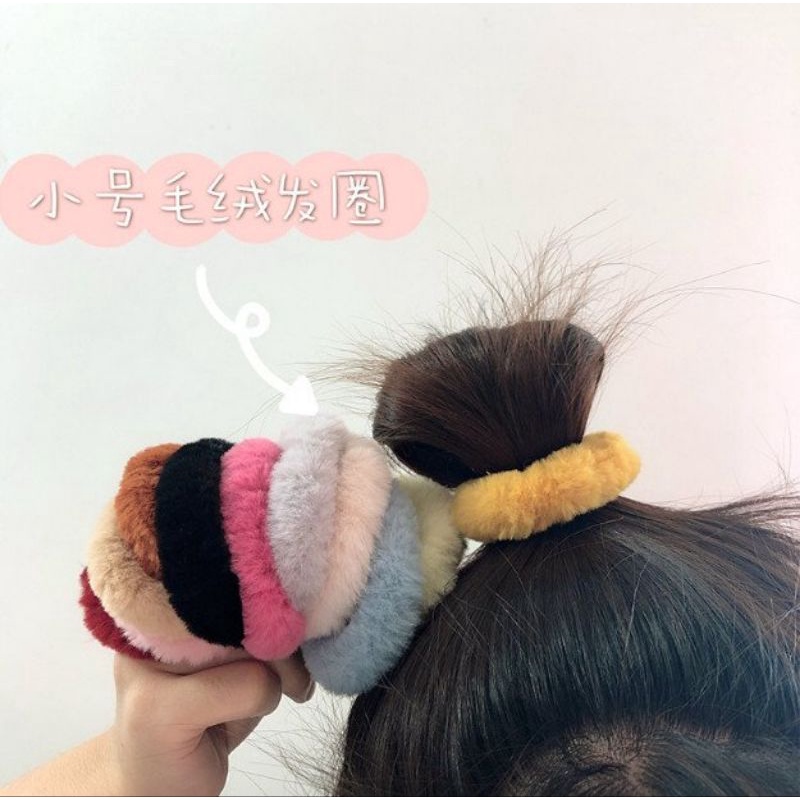 Cột tóc lông trơn mịn nhiều màu