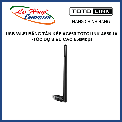 USB Wi-Fi Băng Tần Kép AC650 Totolink A650UA