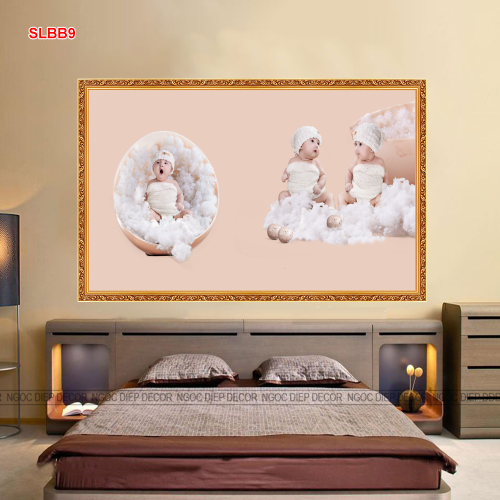 TRANH DÁN TƯỜNG 3D EM BÉ BABY -SLBB9- CÓ GHÉP THEO YÊU CẦU -TRANH TRANG TRÍ PHÒNG NGỦ