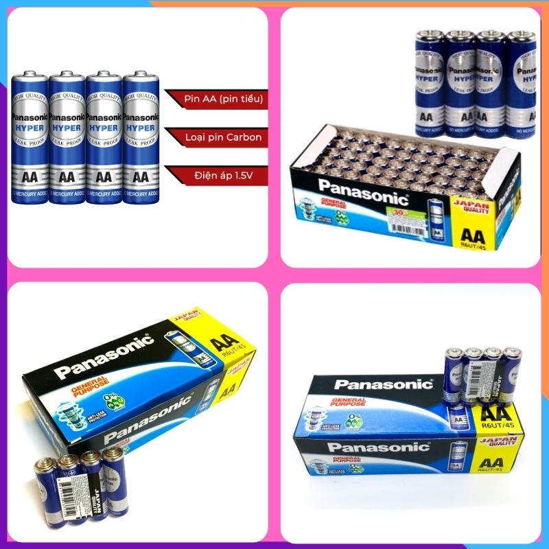 Pin aa 1,5v panasonic r6ut/4s