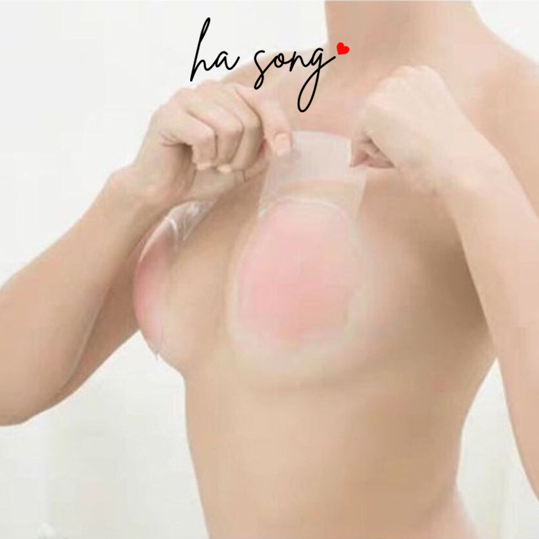 Miếng dán ngực nữ nâng ngực silicon tai thỏ ,áo ngực dán nâng ngực phù hợp mặc váy hở lưng xẻ sâu 27-Ha Song Shop