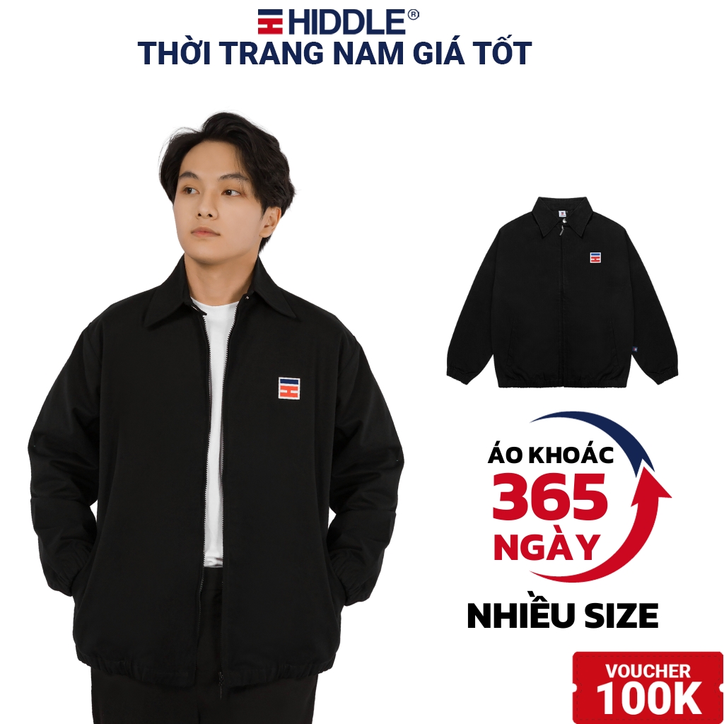 Áo Khoác Kaki Khóa Kéo Basic HIDDLE, Jacket Nam | H02-AK3