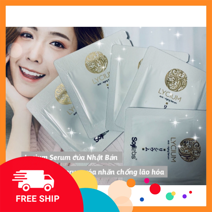[HCM]Combo 5 tuýp mẫu thử Lycium Serum giúp da căng mịn - Huyết thanh trẻ hóa da của Nhật Bản