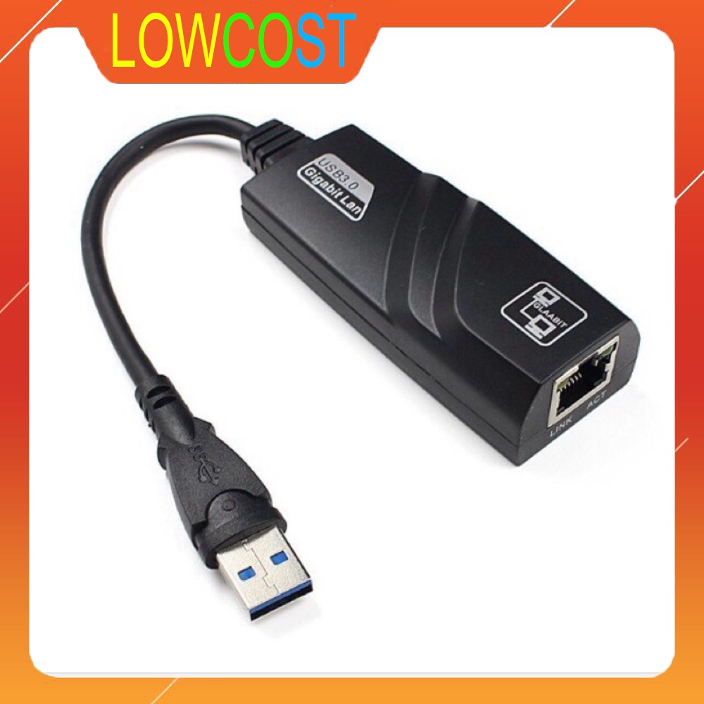 Cáp chuyển đổi usb 3.0 sang lan tốc độ 1000mbps chuẩn gigabit, usb to lan