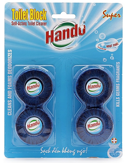 Viên tẩy bồn cầu diệt khuẩn và làm thơm toilet 4 viên hando
