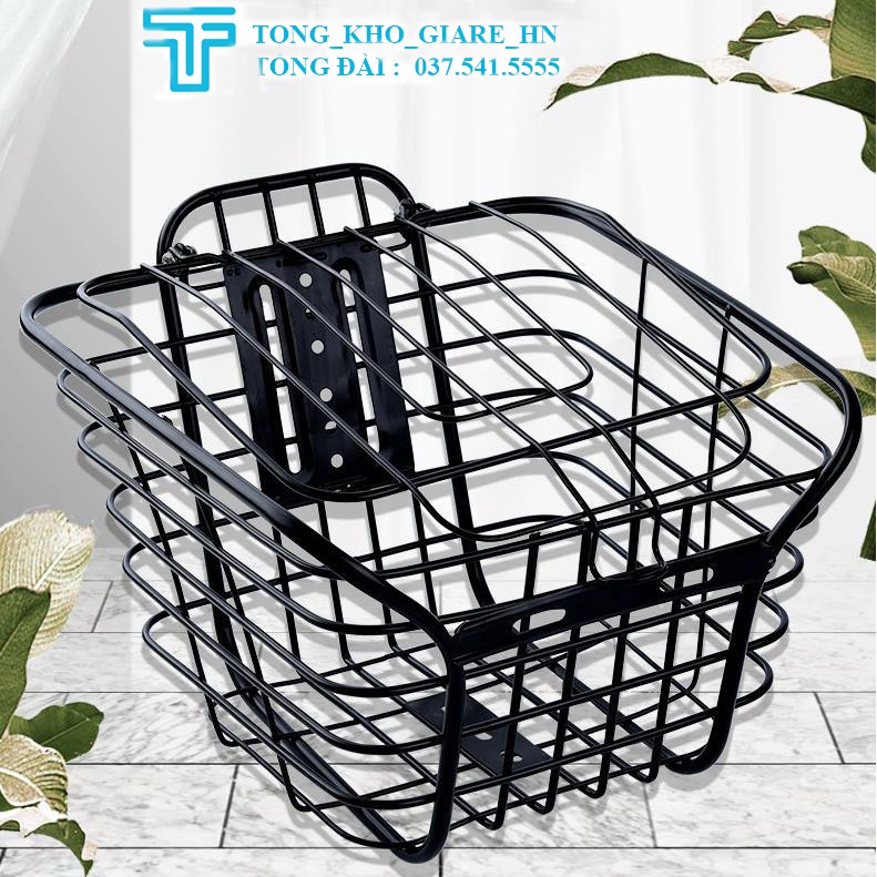 Giỏ sắt xe đạp, Rổ xe đạp điện mini, Giỏ thích hợp nhiều loại xe đạp - Bền đẹp - có sơn tĩnh điện chống rỉ