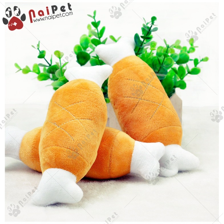 Đồ Chơi Đùi Gà Nhồi Bông Kêu Bíp Cho Thú Cưng DCTC017