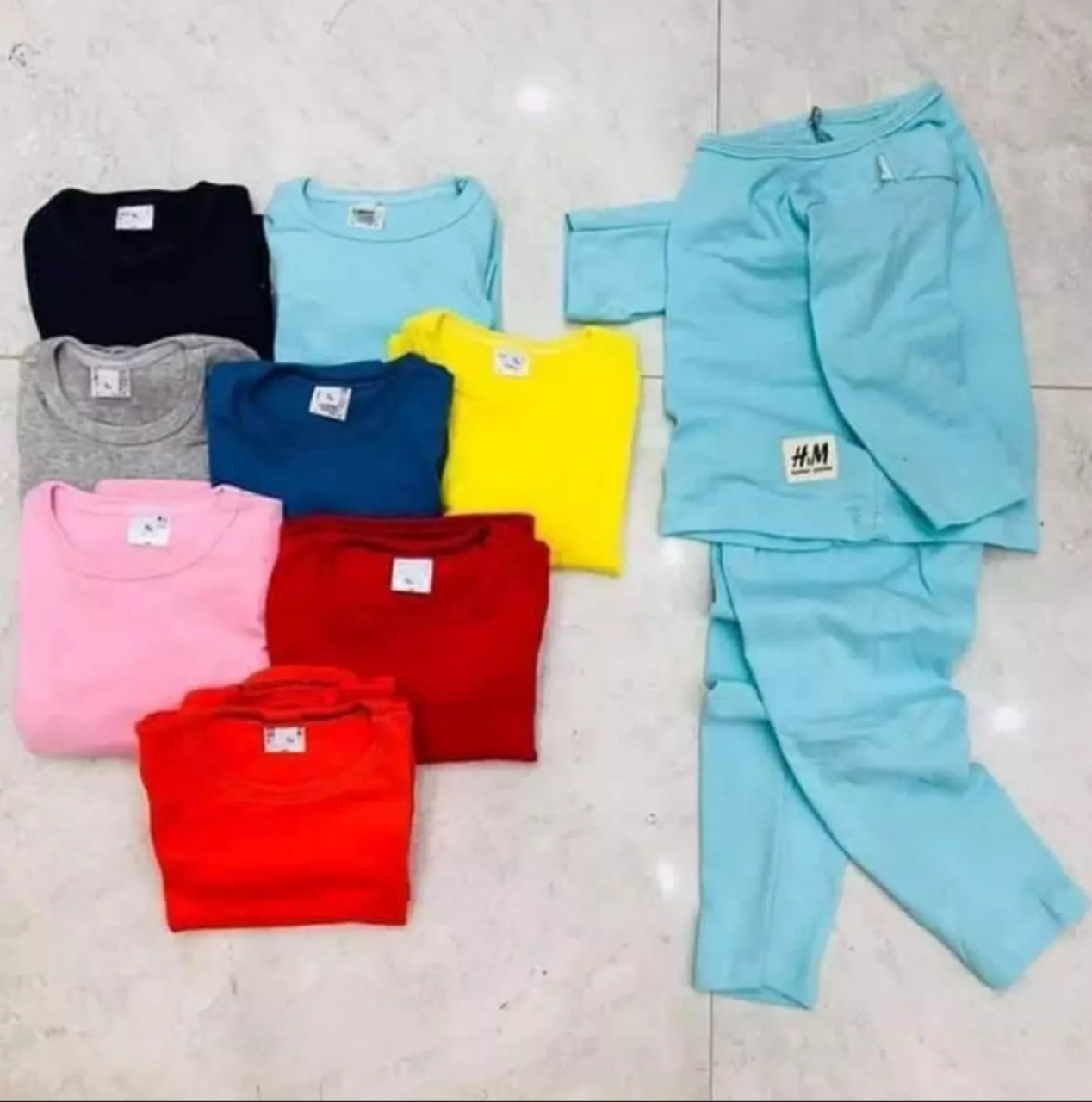 Combo 3 bộ dài tay chất cotton mềm mịn cho bé trai , gái hàng đẹp