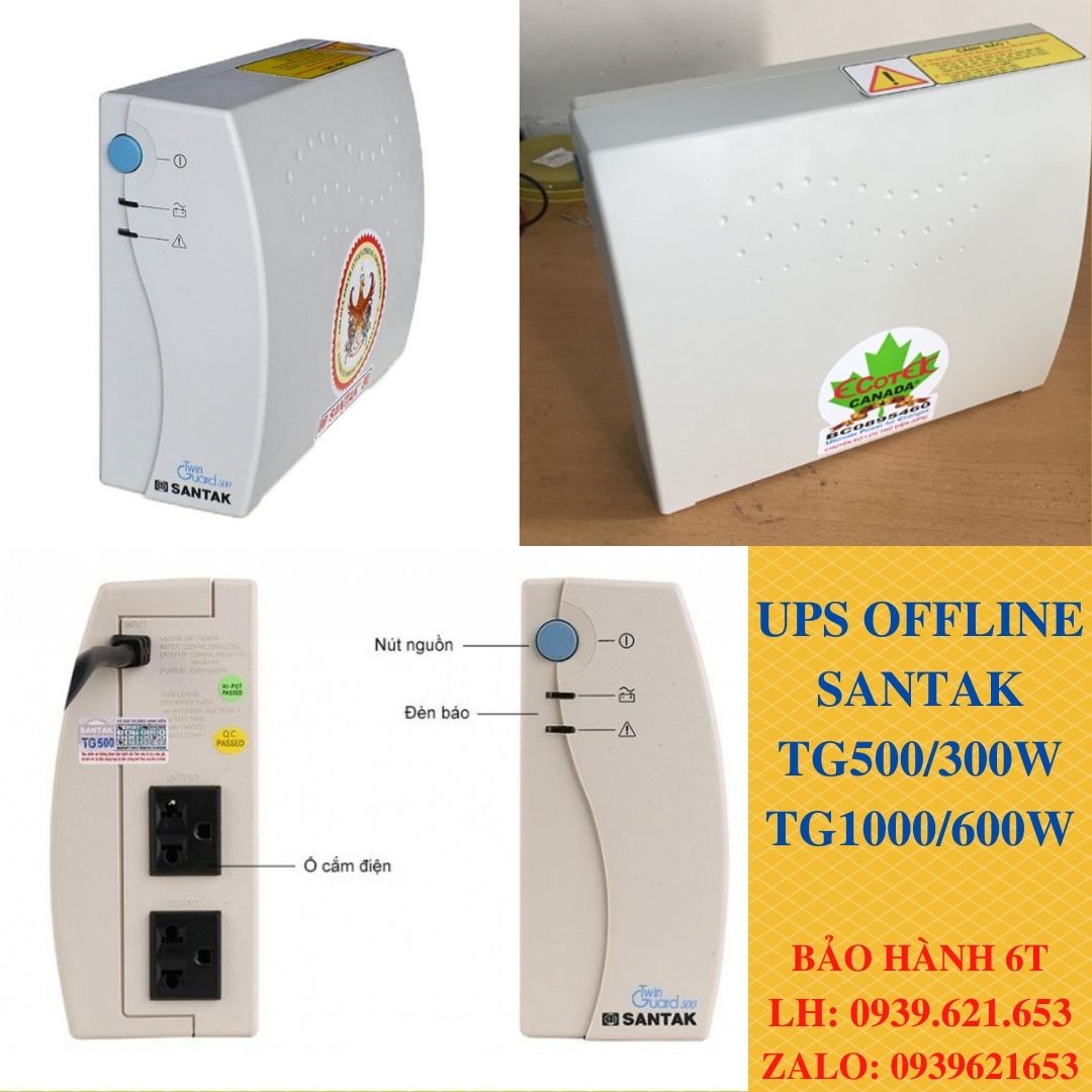Bộ lưu điện santak 500va/300w