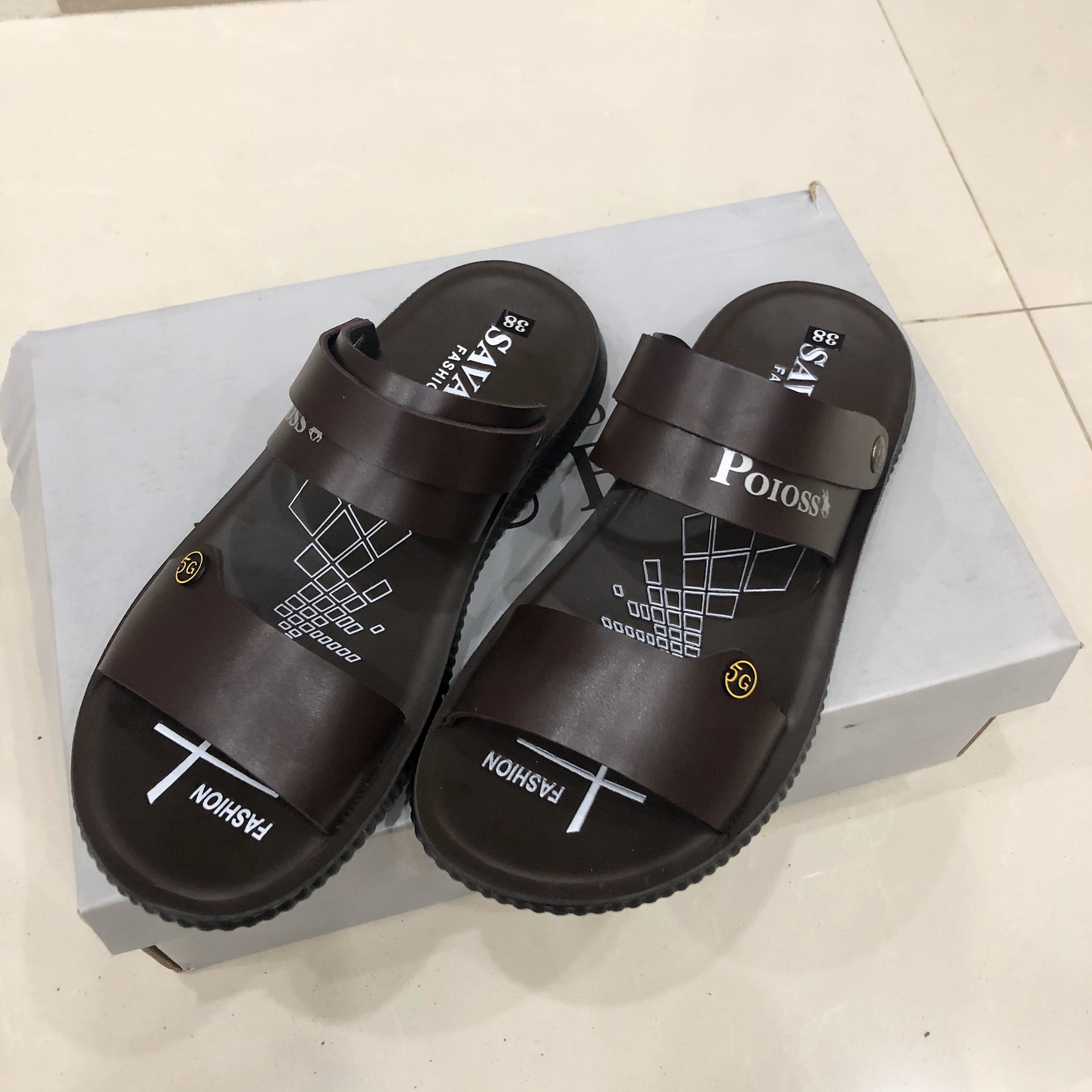 Dép da nam cao cấp m1