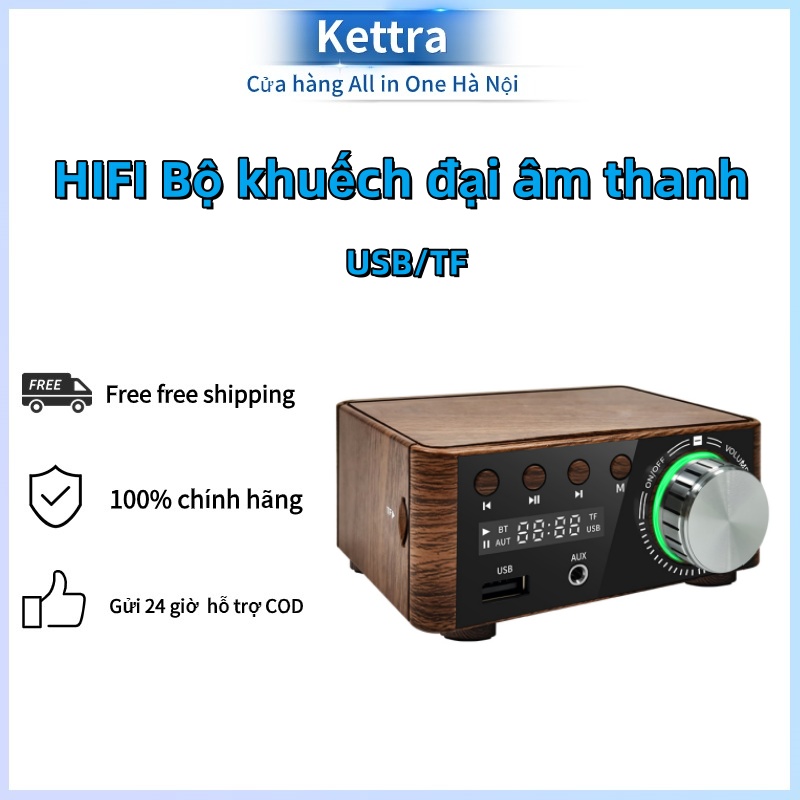 Mini HIFI Bluetooth Audio Amplifier 5.0 Bộ khuếch đại kỹ thuật số TPA3116 2.0 Kênh 50W x 2 Âm thanh Marine Car Home USB/AUX In