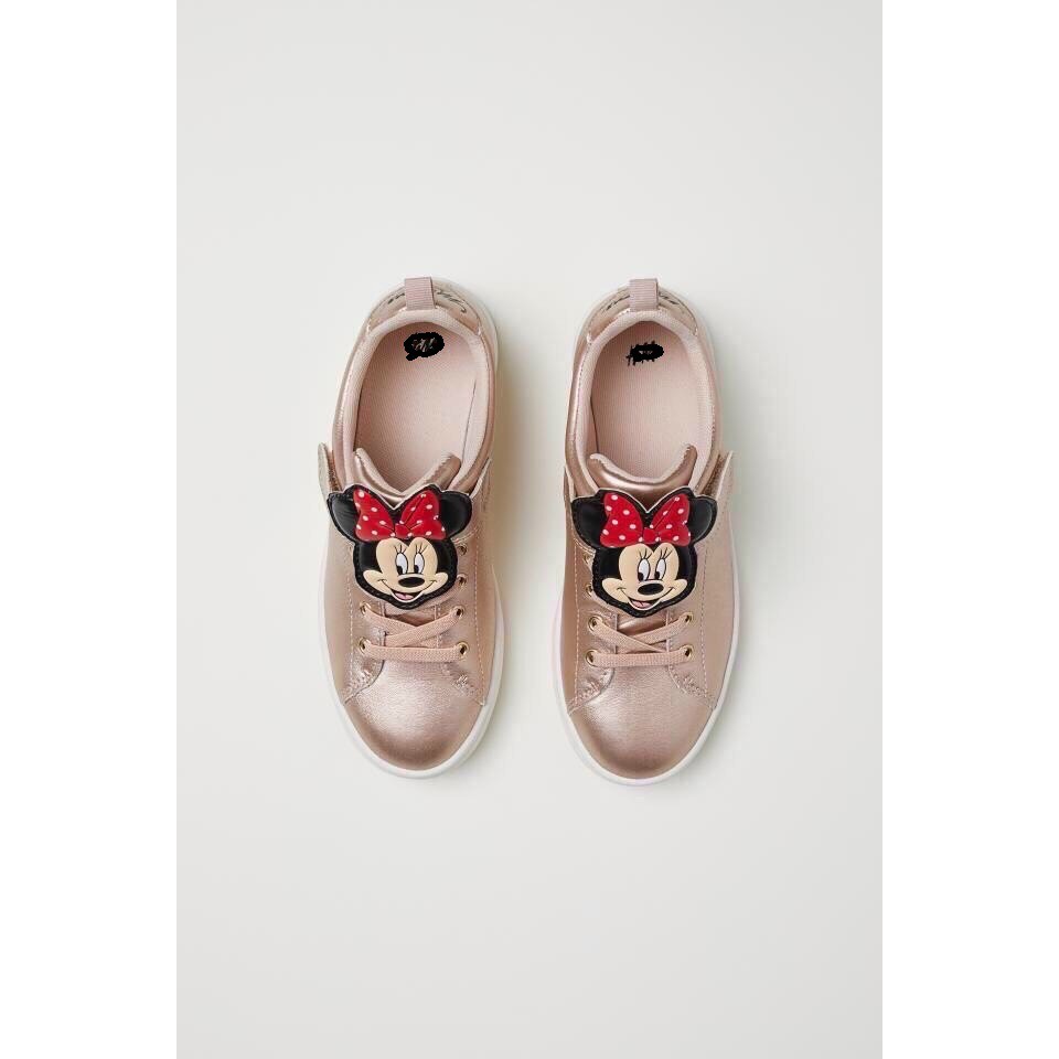Giầy Sneaker nhũ đồng H&M mickey cho bé gái