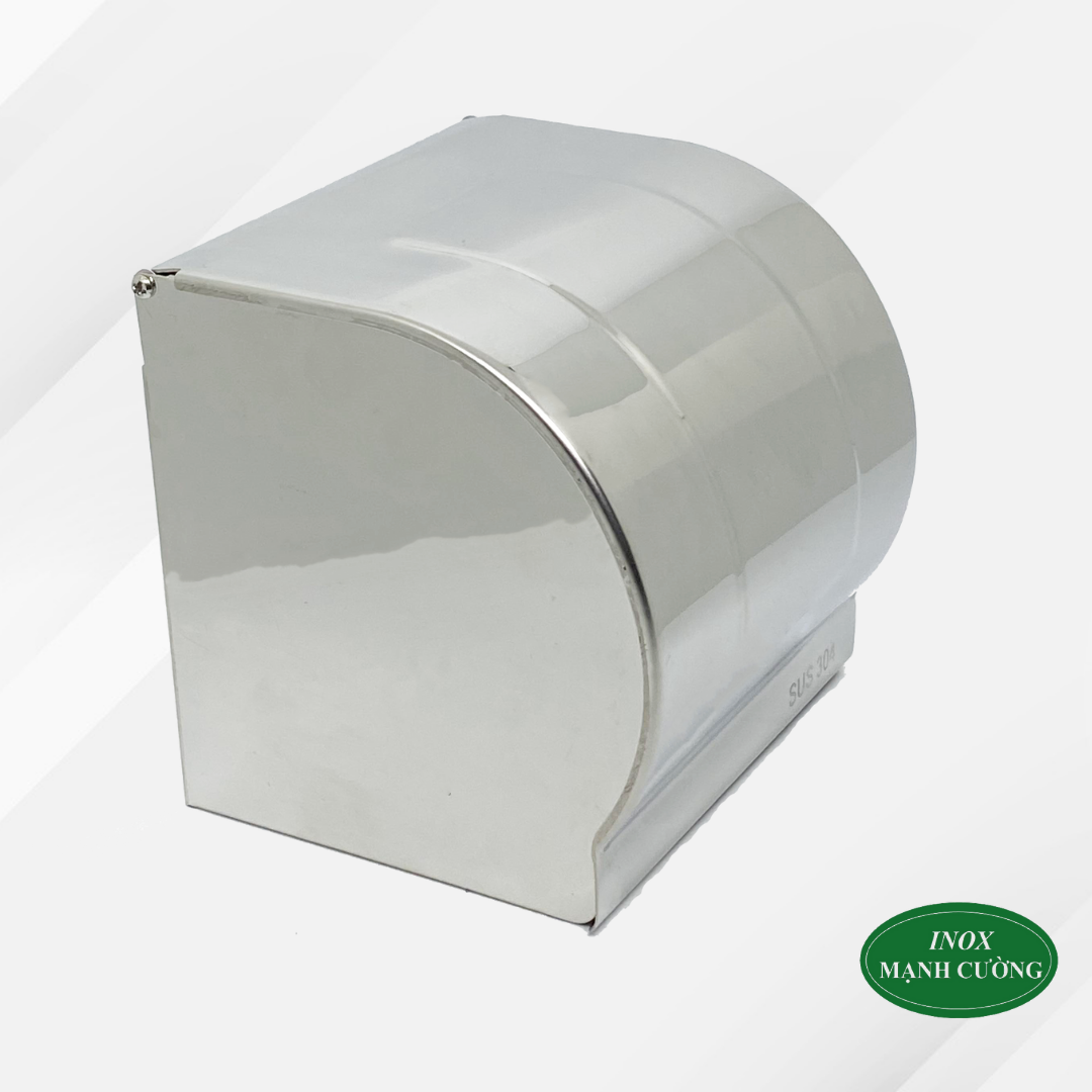 Hộp đựng giấy vệ sinh inox 304 cao cấp, chống nước - Lô đựng giấy vệ sinh inox