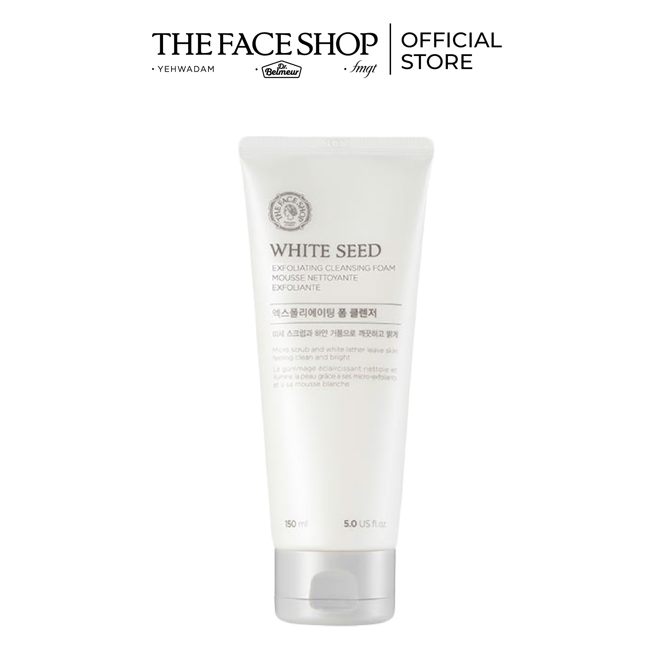 Bộ 2 Sữa Rửa Mặt Làm Trắng Sáng Da THEFACESHOP White Seed Exfoliating Cleansing Foam 150ml x 2