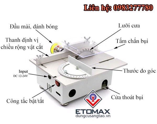 Máy cưa bàn mini đa năng V3