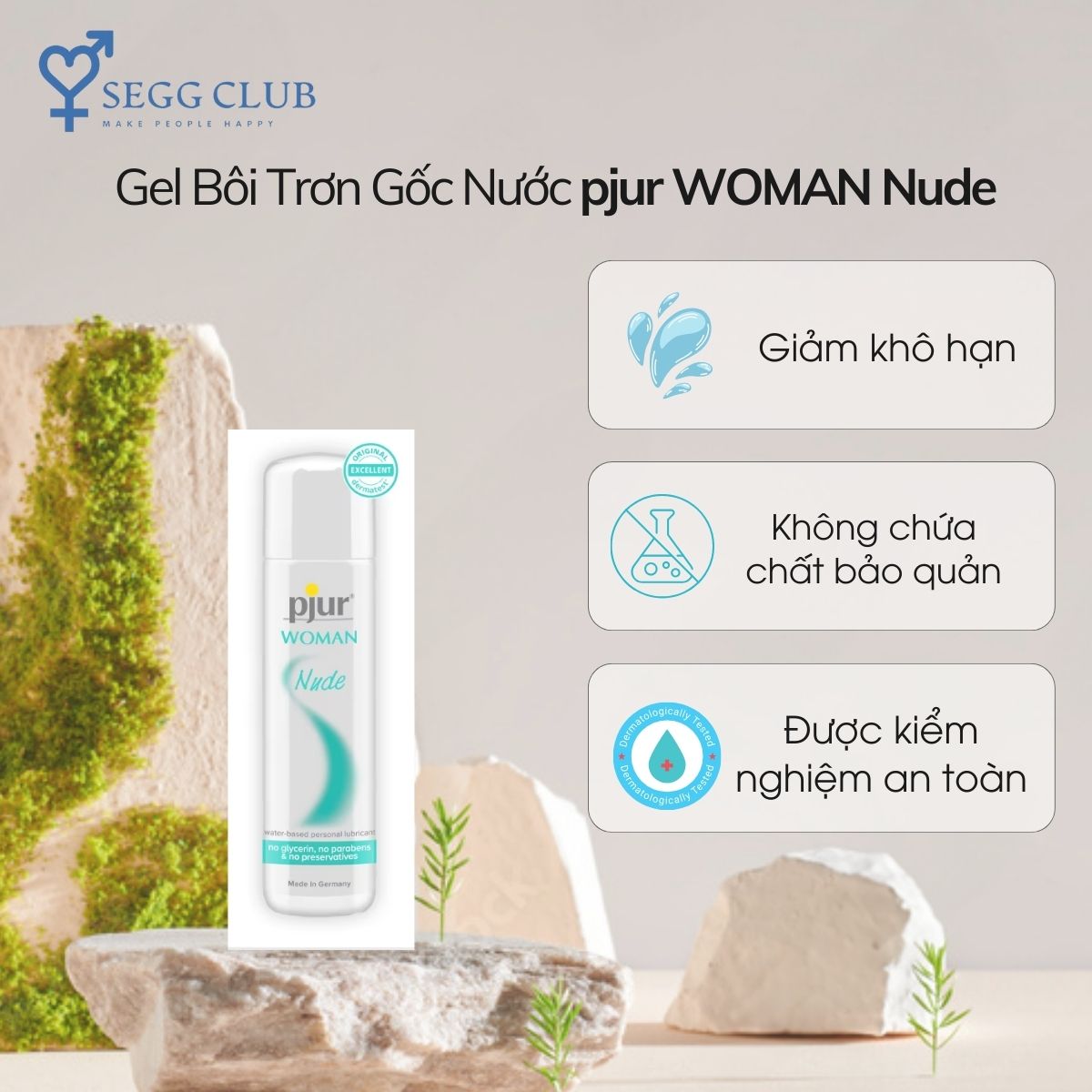 Gel Bôi Trơn Gốc Nước Pjur Woman Nude 30ml - seggclub