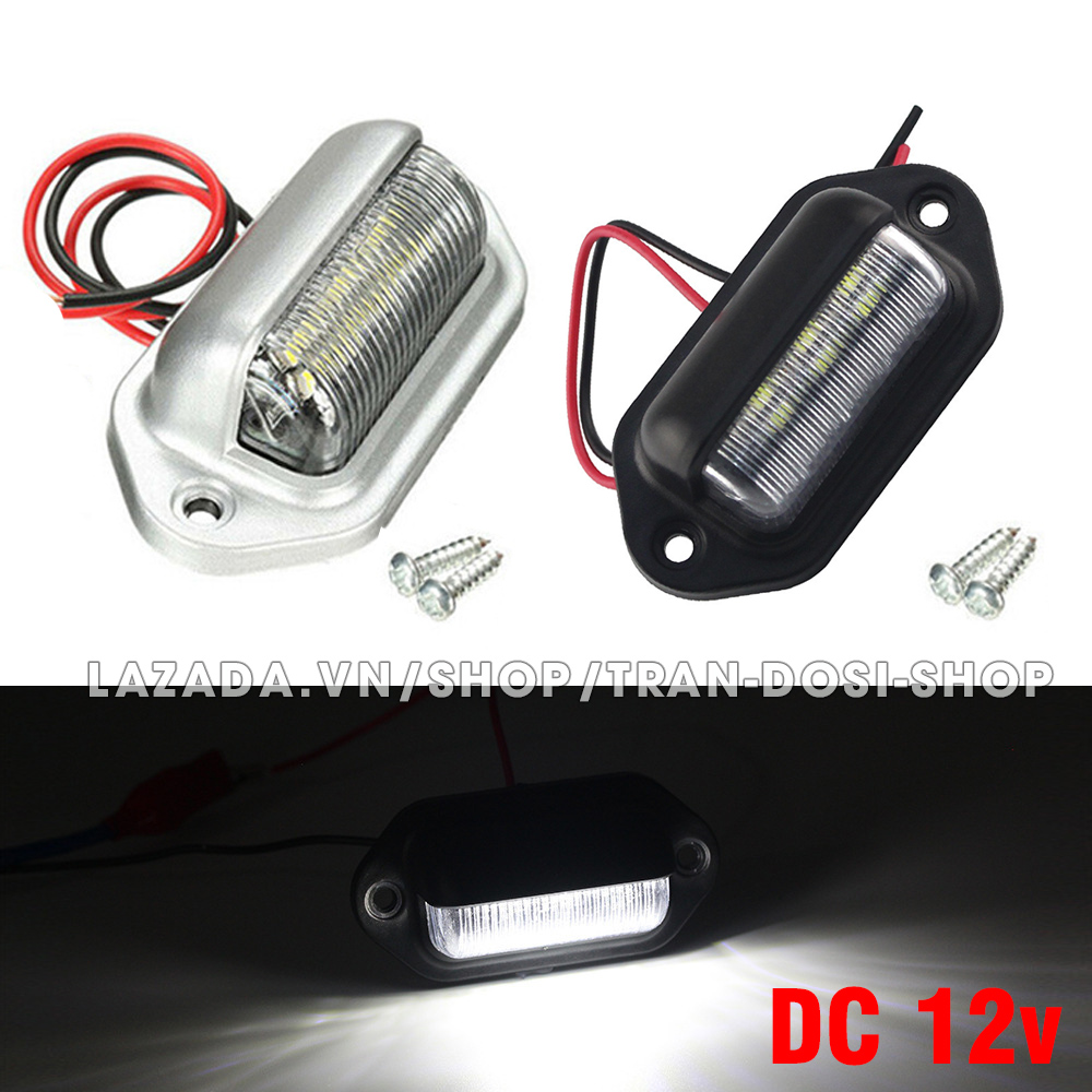 Đèn LED chiếu hắt chiếu cốp sườn biển số nội thất xe máy ô tô - DC 12v ÁNH SÁNG TRẮNG
