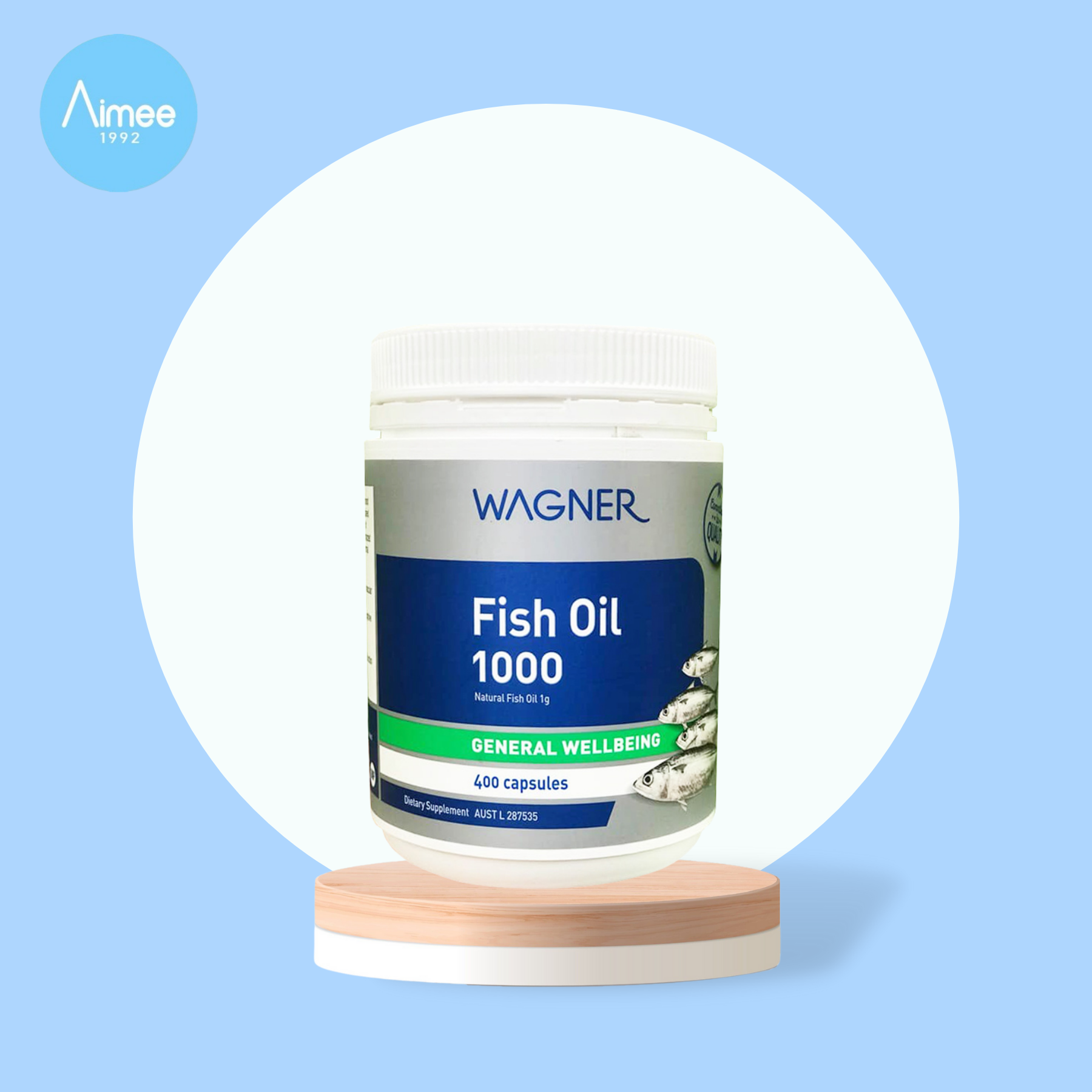 Viên uống dầu cá wagner fish oil 1000 - 400 viên