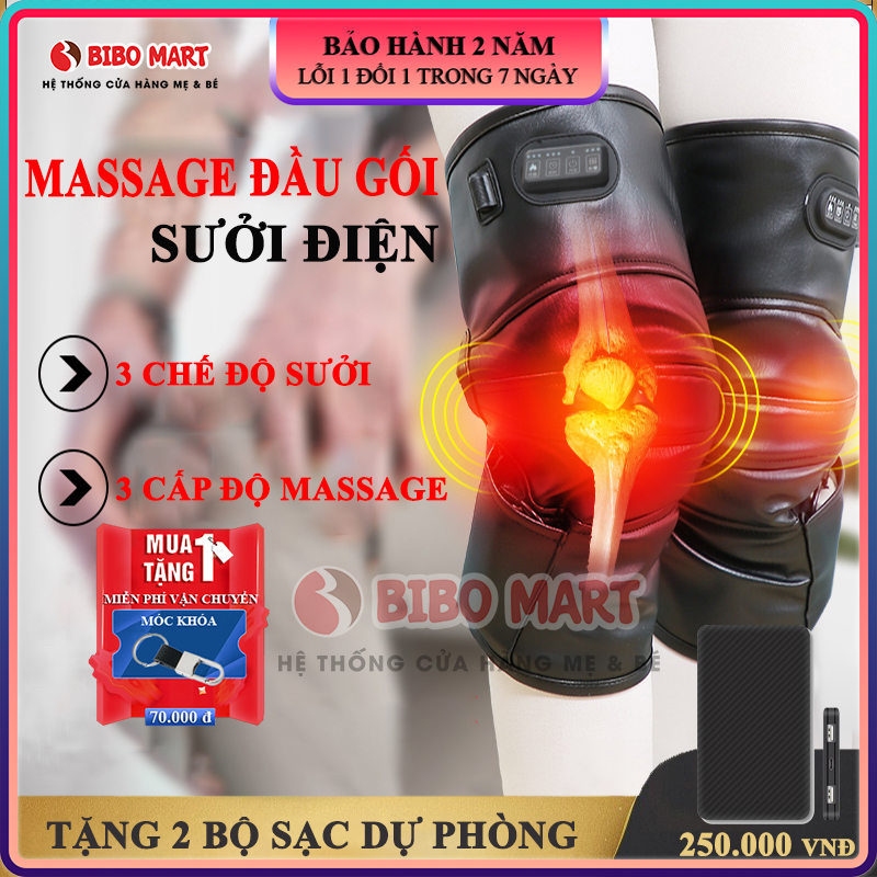 Đệm massage đầu gối hồng ngoại vật lý trị liệu, đệm điện sưởi ấm đầu gối giữ ấm Bảo hành 2 năm lỗi đổi mới trong 7 ngày