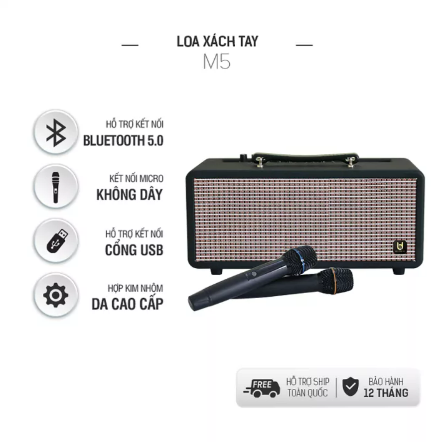 Loa xách tay - loa kéo best sound m5 chính hãng - loa xách tay di động - hệ thống 2 loa bass 13.5cm và 2 loa treble 5cm - công suất lên đến 480w - kết nối bluetooth 5.0, usb, aux, tf card - kèm 2 micro không dây uhf cao cấ