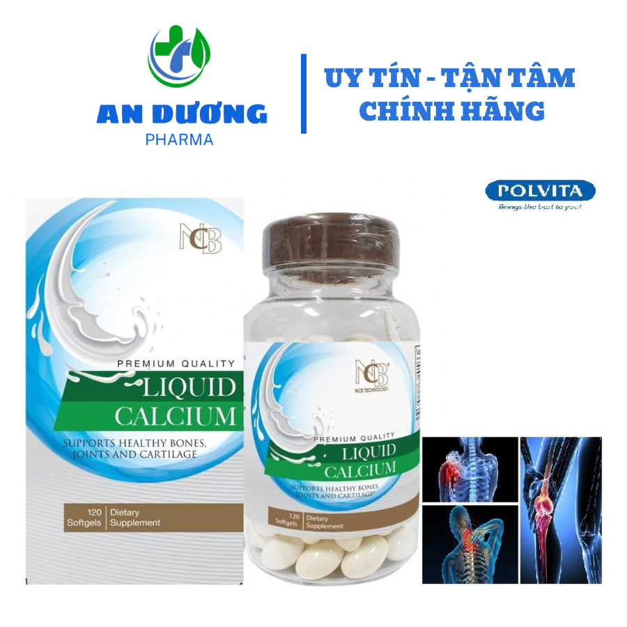 Viên uống Bổ sung Canxi và Vitamin D3 của Mỹ Liquid Calcium NuHealth 120 viên