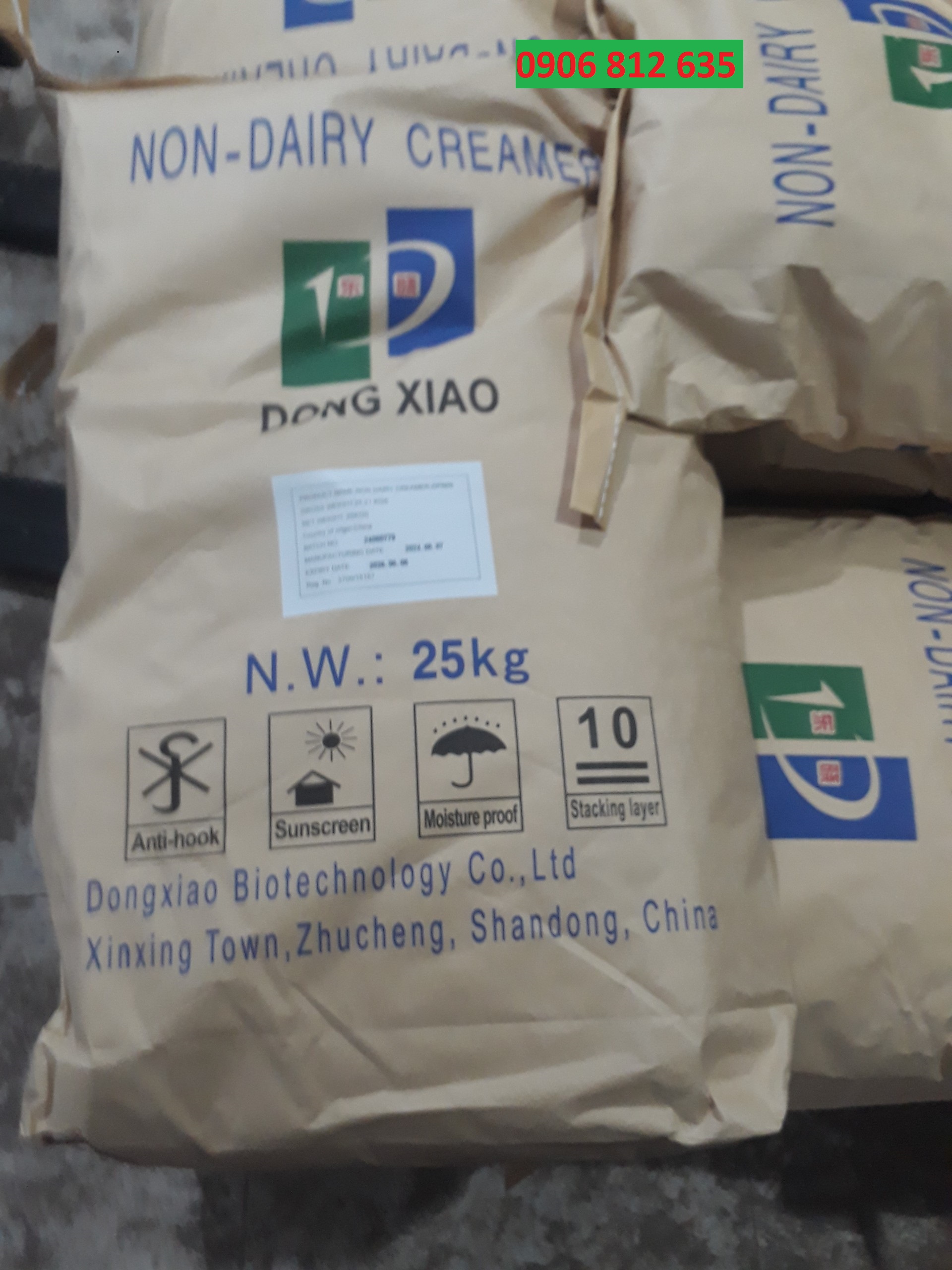 25Kg Non-Dairy Creamer_Trung Quốc (Bột sữa béo pha trà sữa, làm kem, làm bánh,cà phê hòa tan,..) Xanh
