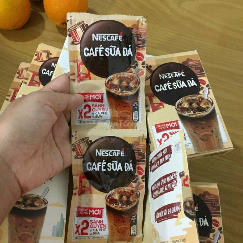 Combo 5 dây Nescafe sữa đá công thức mới x2 sánh quyện dây (1 dây 10+1x 24g)