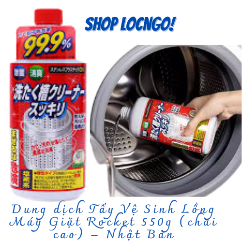 [Freeship]Dung dịch Tẩy Vệ Sinh Lồng Máy Giặt Rocket 400g – Nhật Bản by Shop LocNgo