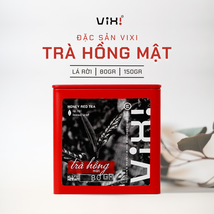 Vixi - Trà hồng mật shan tuyết cổ thụ - Trà lá rời 1 búp 2 lá 150gr - Đặc sản