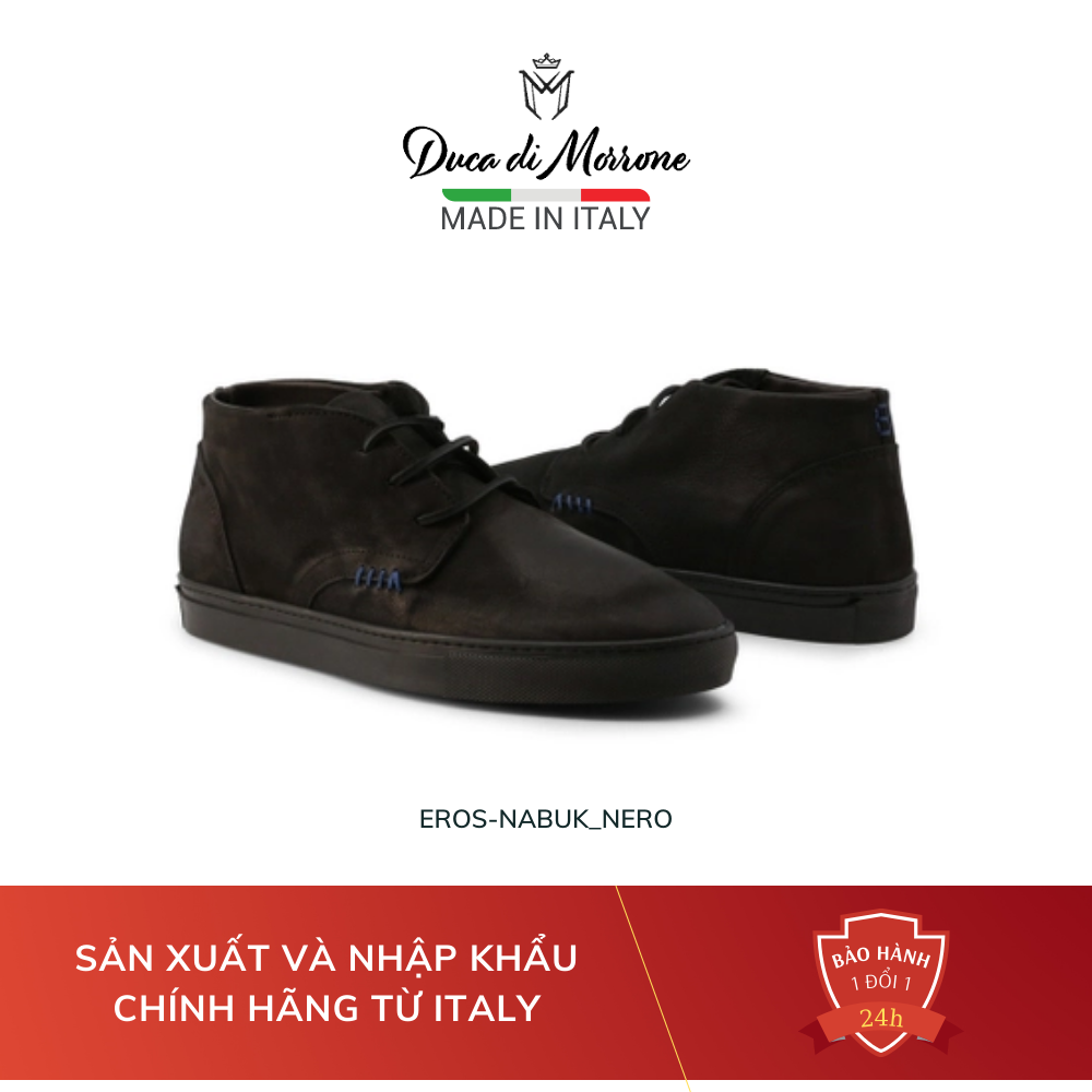 Giày Chukka Boots Nam Da Lộn Cao Cấp DUCA DI MORRONE Nhập Khẩu Chính Hãng