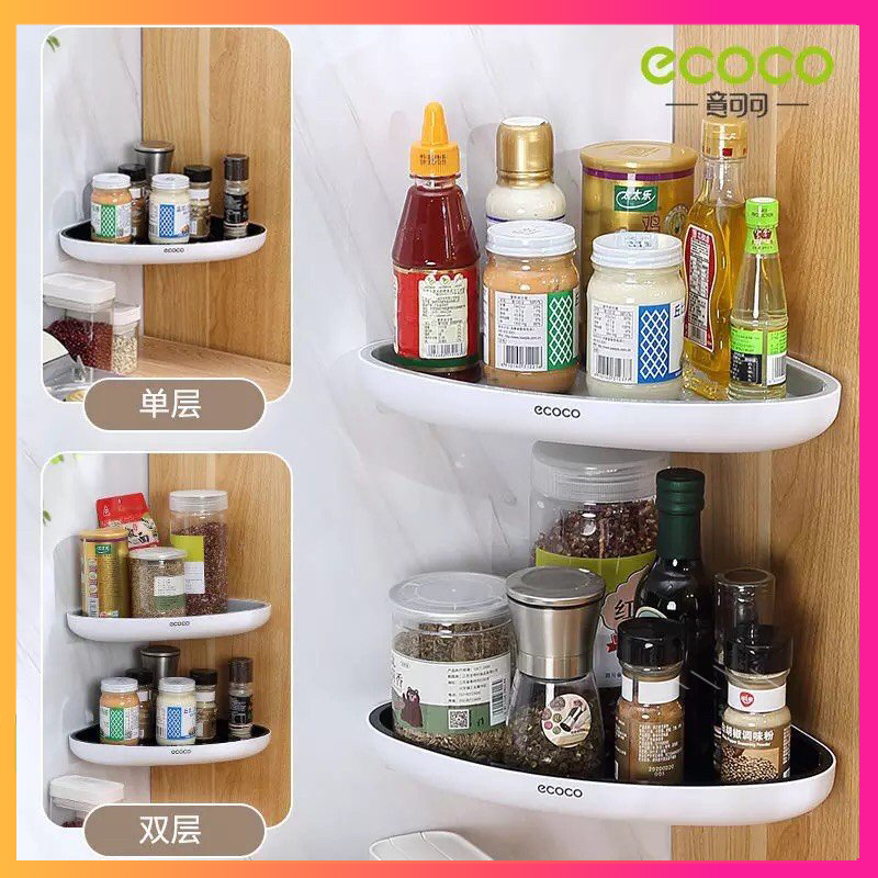 Kệ góc đa năng dán tường siêu chắc ecoco - ecoco 2030 siêu bền, kiểu dáng hiện đại, tiện lợi