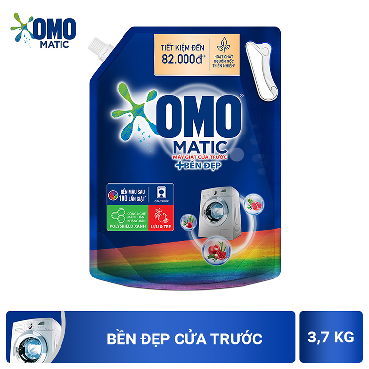 Nước giặt Omo XANH chuyên dùng cho cửa trước 3.6kg Túi
