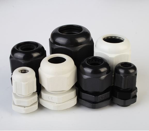 [Bộ 10 cái] Ốc siết cáp bảo vệ dây điện bằng nhựa, màu trắng PG7 PG9 PG11 PG13.5 PG16 PG19 PG21