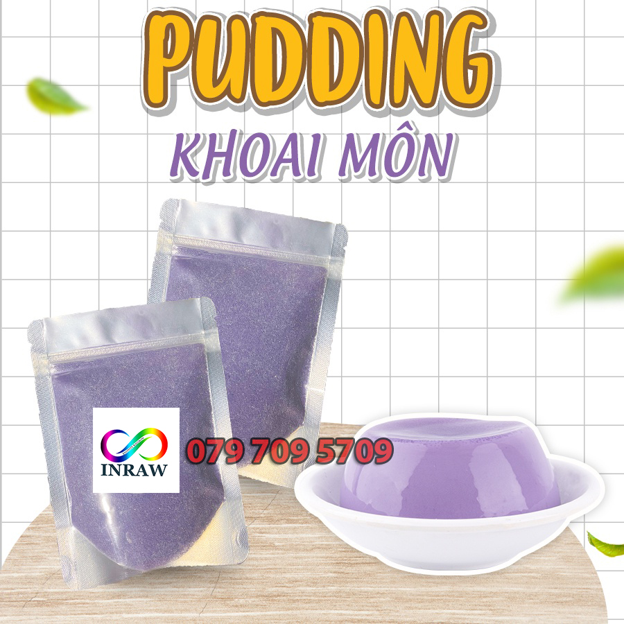 Bột pudding khoai môn/flan khoai môn mole chiết lẻ 500g/200g/100g