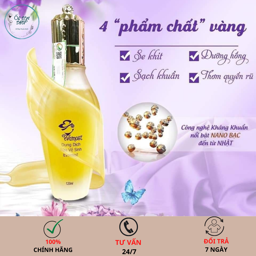 Dung dịch vệ sinh phụ nữ evamost nhã phương 120ml