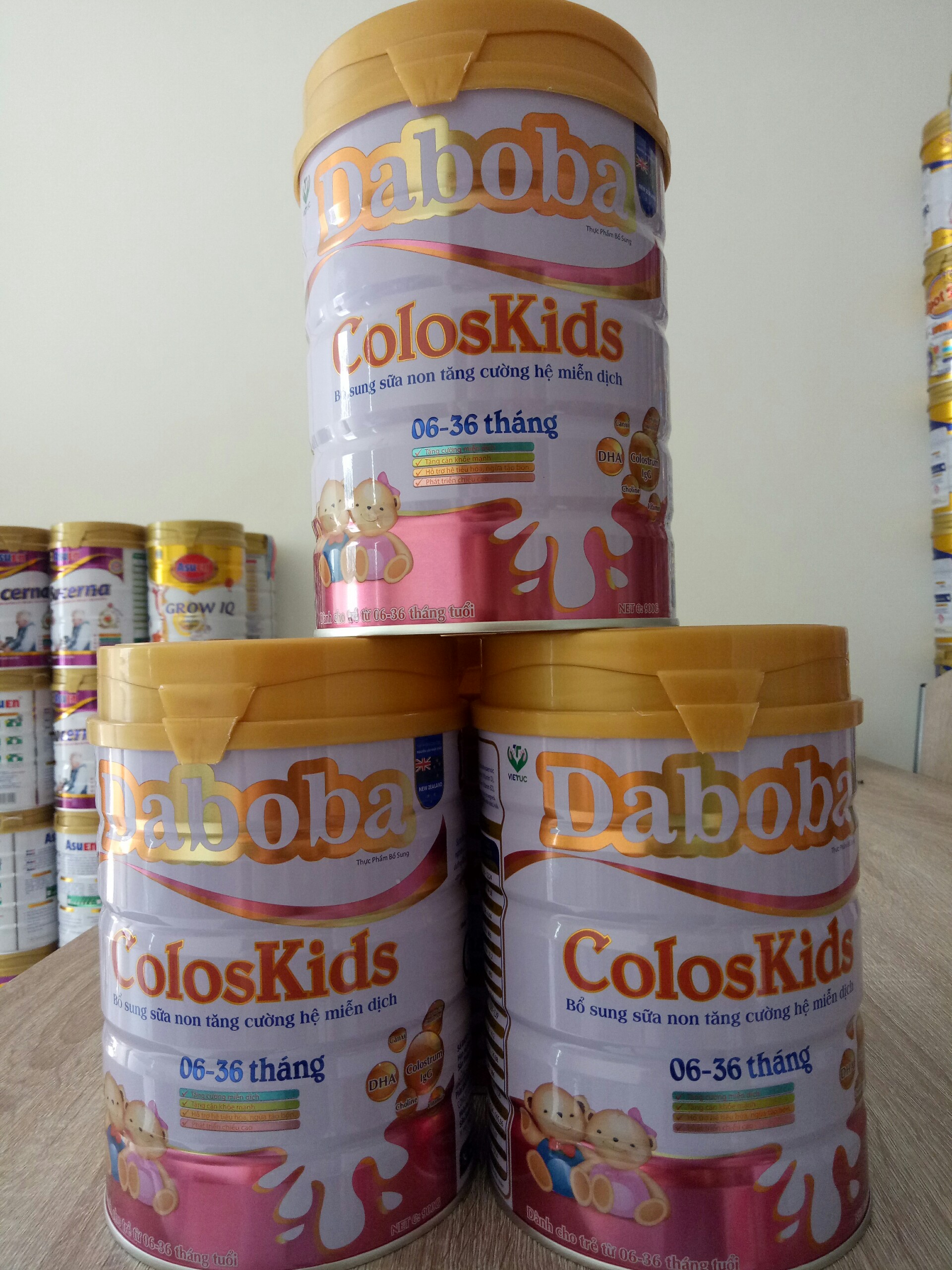 Sữa mát Daboba Coloskids cho trẻ 6-36 tháng tuổi 900g - tăng cường miễn dịch, tiêu hóa tốt, tăng cân khỏe mạnh, cao lớn nhanh