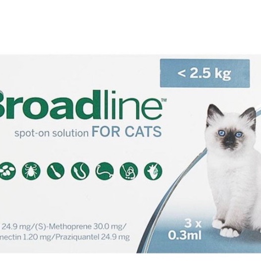[HCM]1 Tuyp nhỏ gáy trị ve rận bọ chét cho mèo Broadline 2.5kh chất lượng đảm bảo an toàn đến sức khỏe người sử dụng cam kết hàng đúng mô tả
