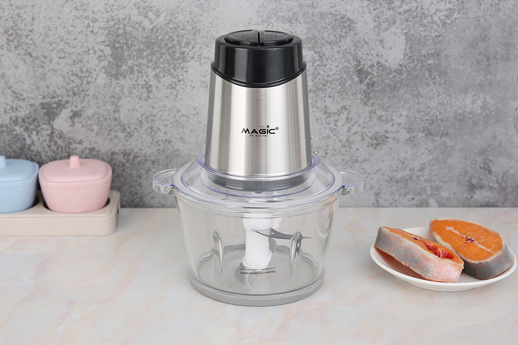 Máy xay thịt magic ac-15-trưng bày 99%-công suất:300w -cối xay thịt 2 l - điều khiển: nút nhấn2 tốc độ