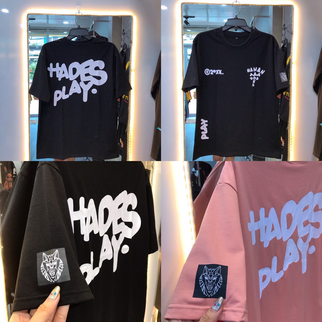 ÁO THUN HADES PLAY ĐEN / XÁM / HỒNG