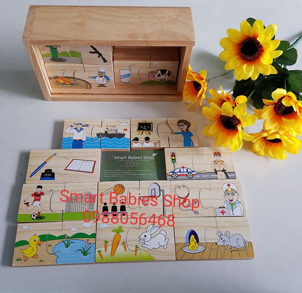 Bộ đồ chơi gỗ Tìm cặp phù hợp của thương hiệu Winwintoys Việt Nam
