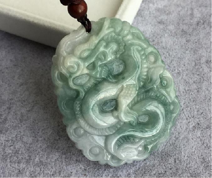 Mặt Dây chuyền nam đá phong thuỷ mặt rồng cẩm thạch thiên nhiên ML999