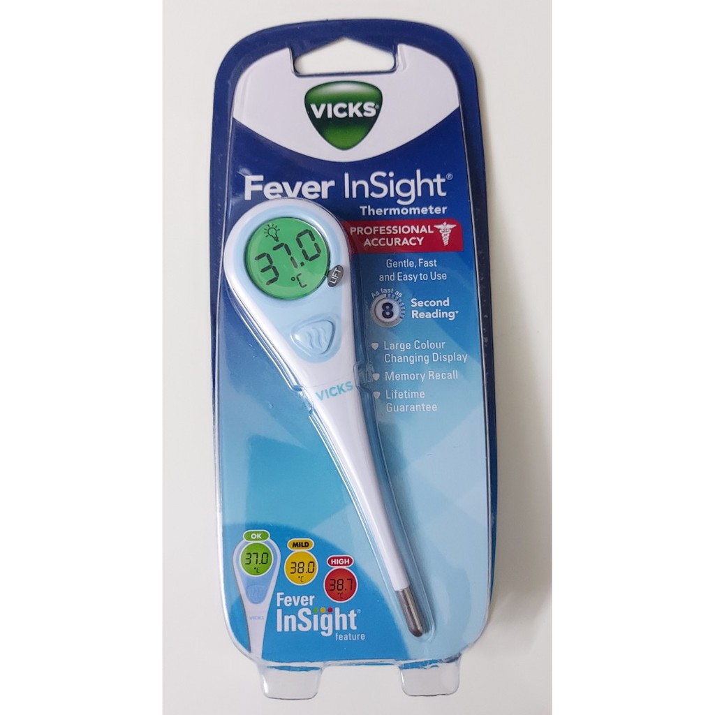 Nhiệt kế điện tử Vicks Fever Insight Thermometer Úc