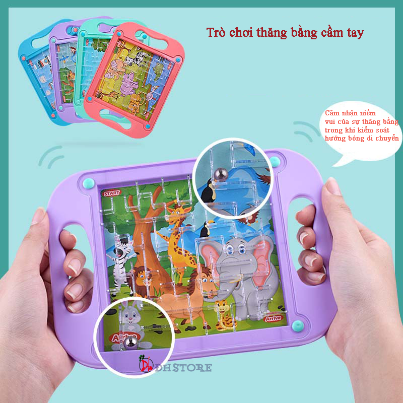 Đồ chơi mê cung bóng cân bằng hai bóng tập tính kiên trì cho bé