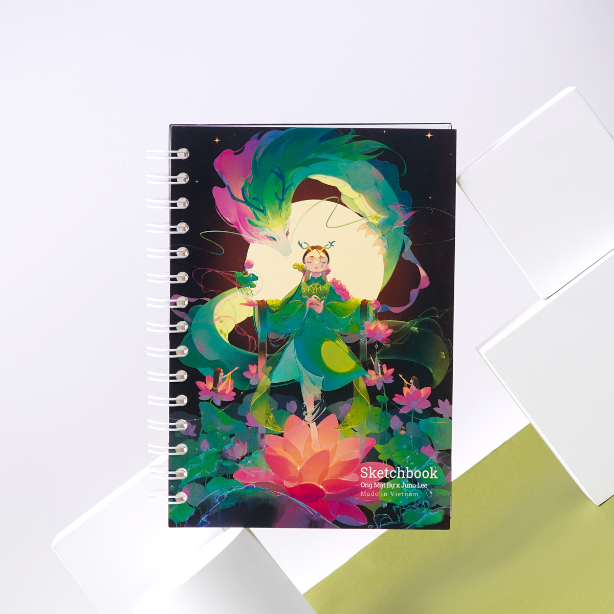 Sổ vẽ phác thảo sen basic a5/a4 ong mặt bự, sổ phác thảo sketchook không kỵ tẩy 190gsm kèm sổ vẽ biểu cảm