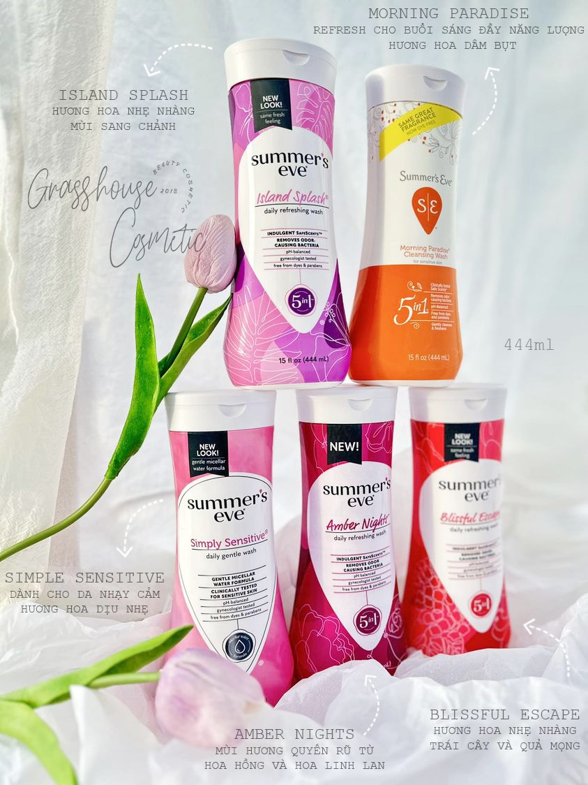 Dung dịch vệ sinh Summer Eve, nước rửa phụ khoa, ddvs, chăm sóc vùng kín, vệ sinh vùng kín Summer's Eve Cleansing Wash