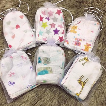 Set 10 Khăn Sữa Aden Sợi Tre An Toàn Cho Bé