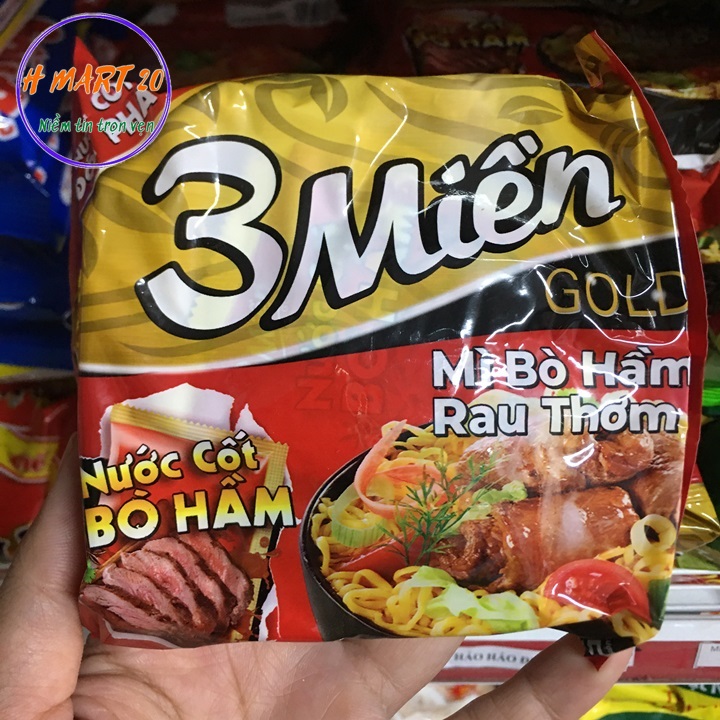 THÙNG mì ba miền  vi bò hầm 30 gói