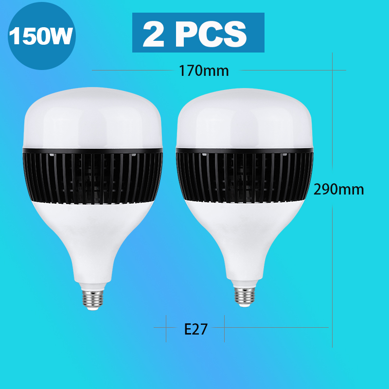 Bóng Đèn LED 50W/80W/100W/150W Đèn Xưởng Công Suất Cao E27 Siêu Sáng Đèn Trong Nhà Xưởng Đèn Sân Vườn